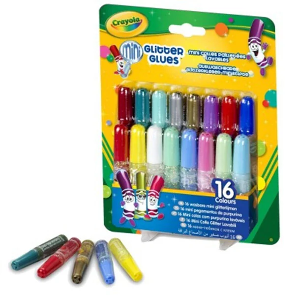 16 mini colles pailletées
