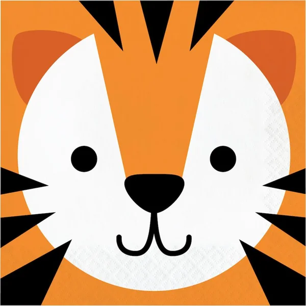 16 Serviettes Tigre