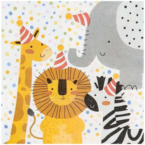 20 Serviettes Safari