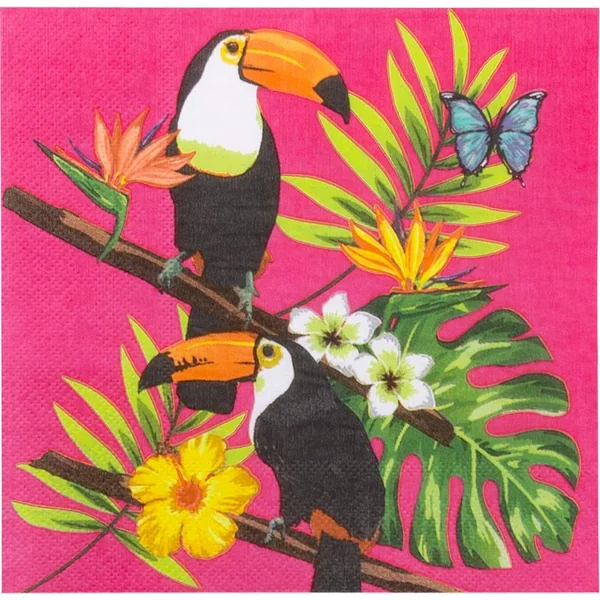 20 Serviettes Toucan