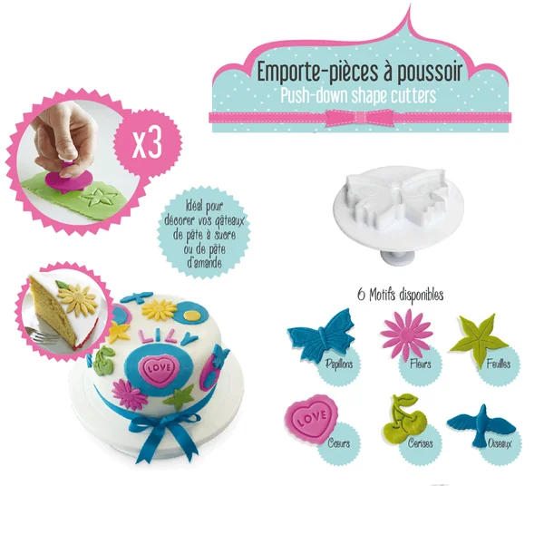 3 Emporte-pièces Poussoir