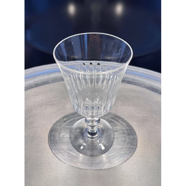 3 verres à vin en cristal ciselé XIXème