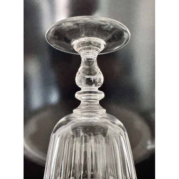 3 verres à vin en cristal ciselé XIXème