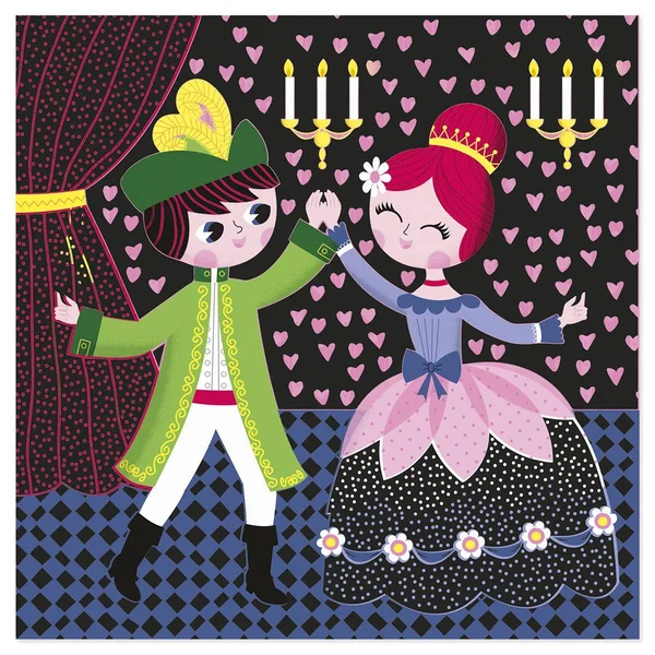 6 cartes à gratter Cendrillon