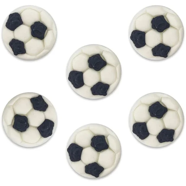 6 Décors en sucre - Ballon de Football