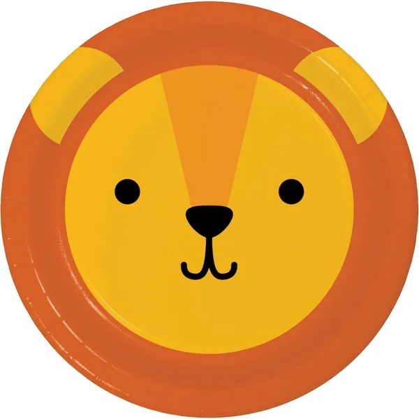 8 Assiettes Lion