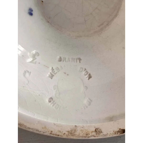 Ancien cache pot 1900 en faïence Choisy-le-Roi