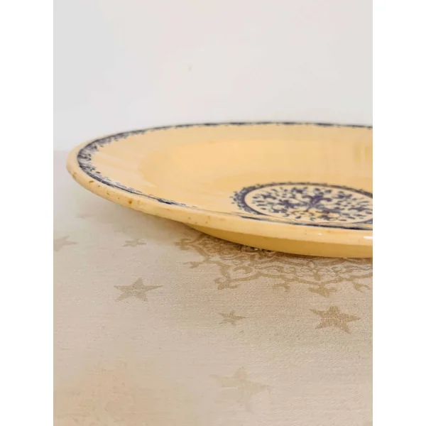 Ancien plat rond creux Gien 1900