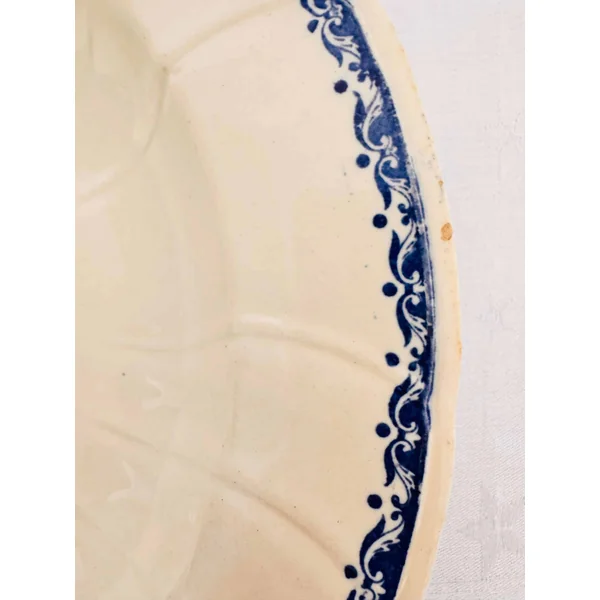 Ancien plat rond creux Gien 1900