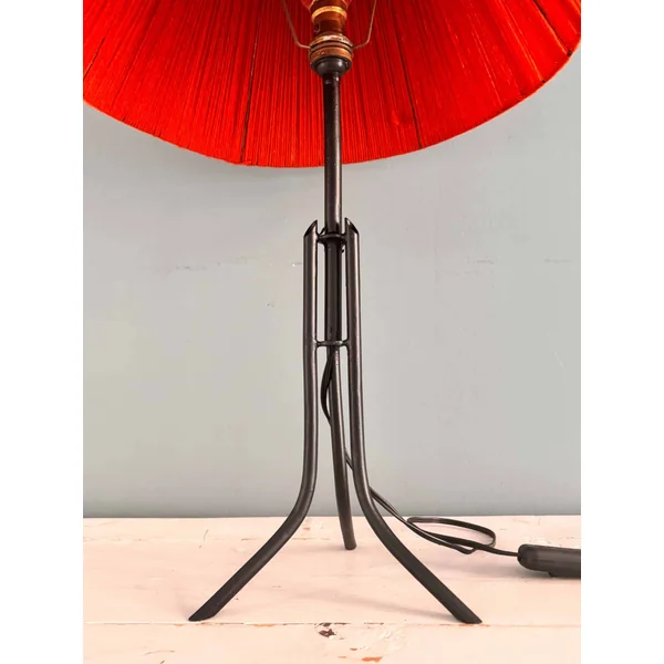 Ancienne lampe de table 50's pied tripode
