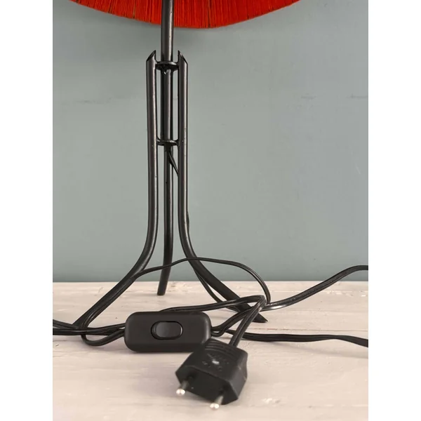 Ancienne lampe de table 50's pied tripode