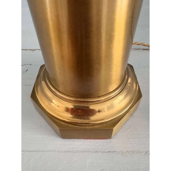 Ancienne lampe de table en laiton doré