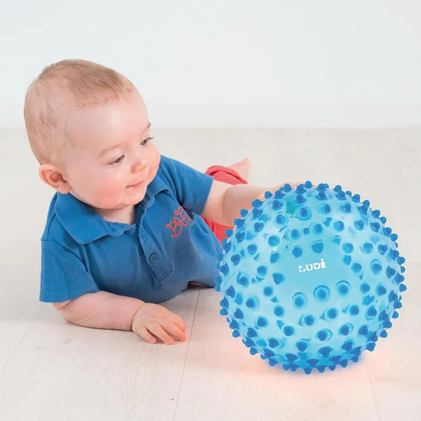 Balle sensorielle bleue