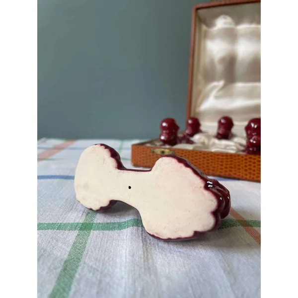 Boite de 12 porte-couteaux vintage