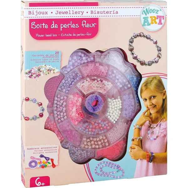 Boite de perles fleur