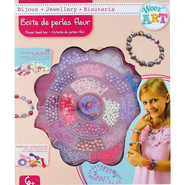 Boite de perles fleur