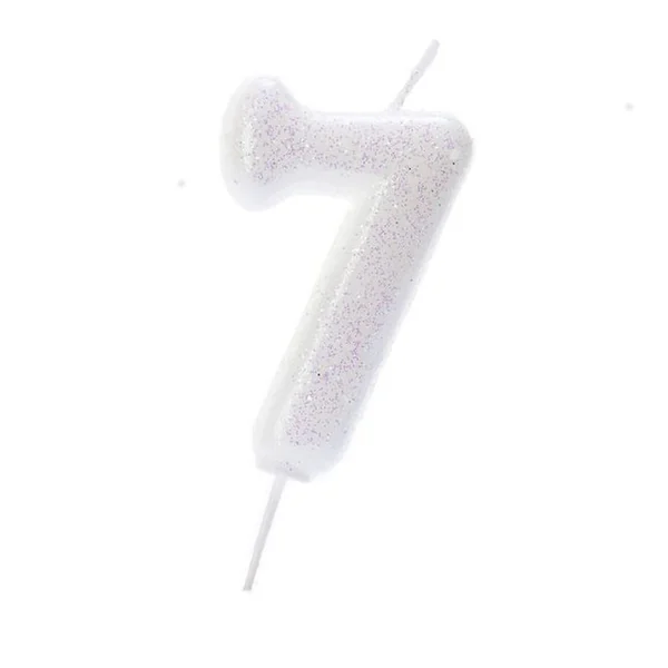 Bougie Iridescent Chiffre 7 (7 cm)