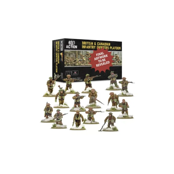 British & Canadian Army infantry (Winter) Platoon - Bolt Action