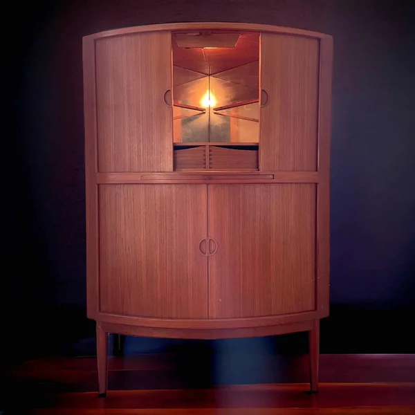 Cabinet d'angle scandinave Hans Andersen