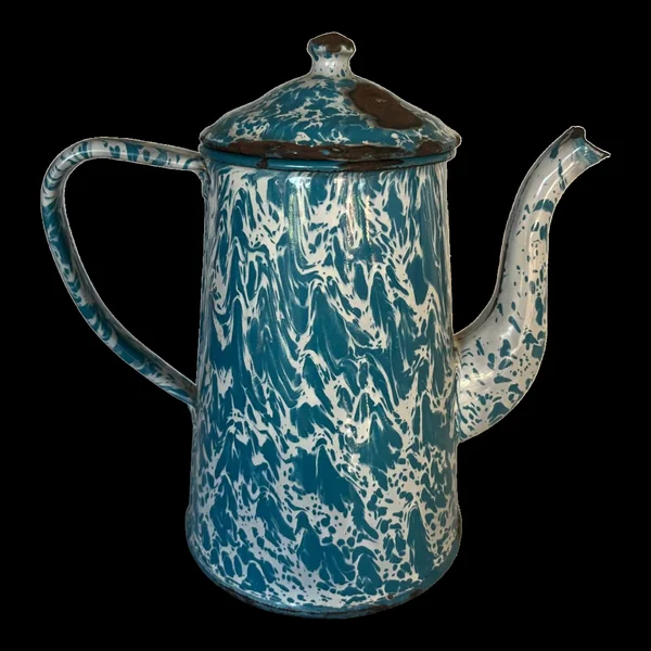 Cafetière en tôle émaillée