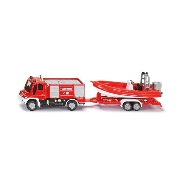 Camion de Pompiers Avec Bateau