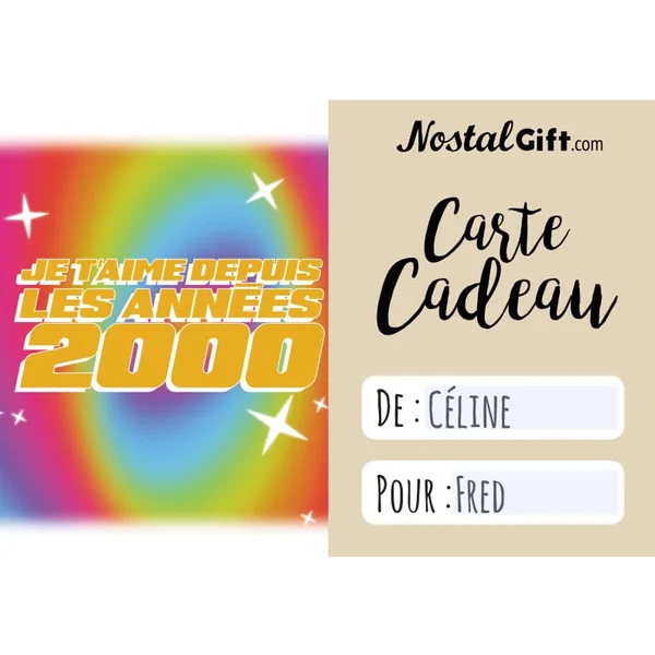 Carte cadeau Saint Valentin NostalGift.com - E-carte virtuelle