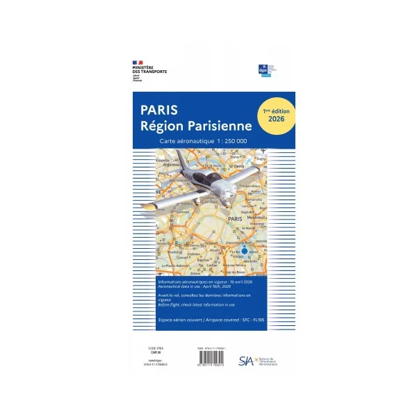 CARTE PAPIER REGION PARISIENNE 2026 (édition 1)