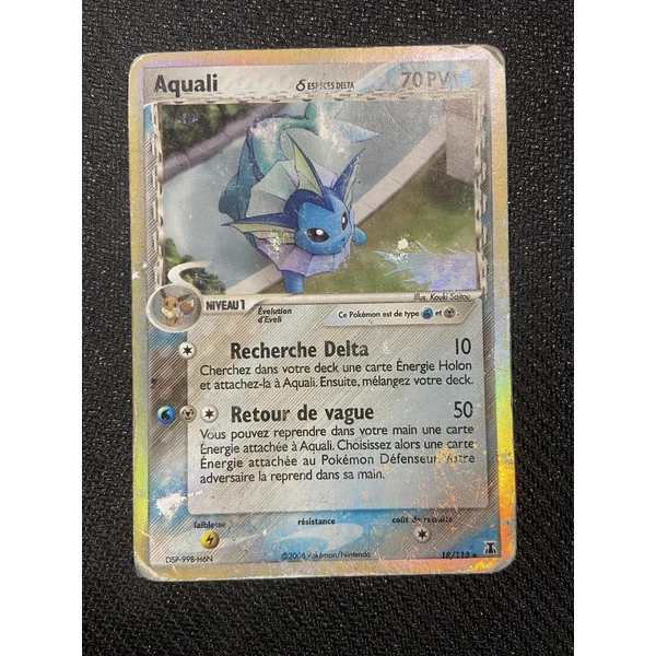 Carte Pokémon Aquali 18/113 EX : Espèce Delta