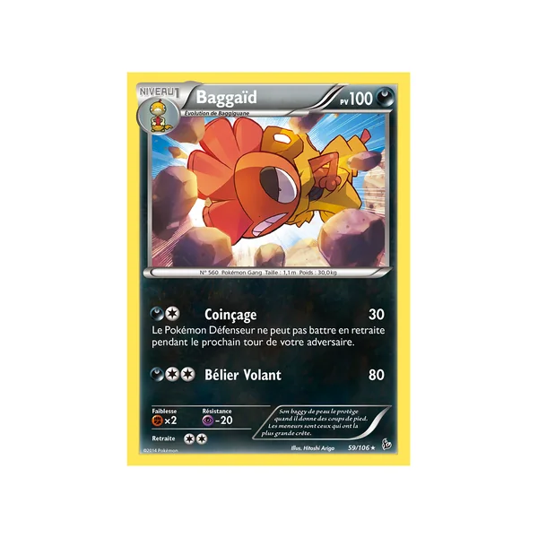 Carte Pokémon Baggaïd 59/106 Rare Étincelles