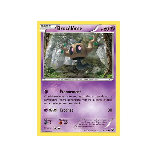 Carte Pokémon Brocélôme 54/146 Commune XY (JCC)