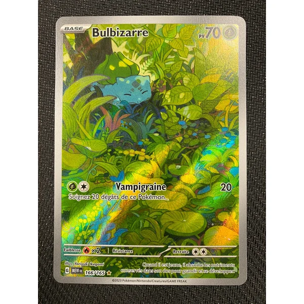Carte Pokémon Bulbizarre AR 166/165 écarlate et violet 151