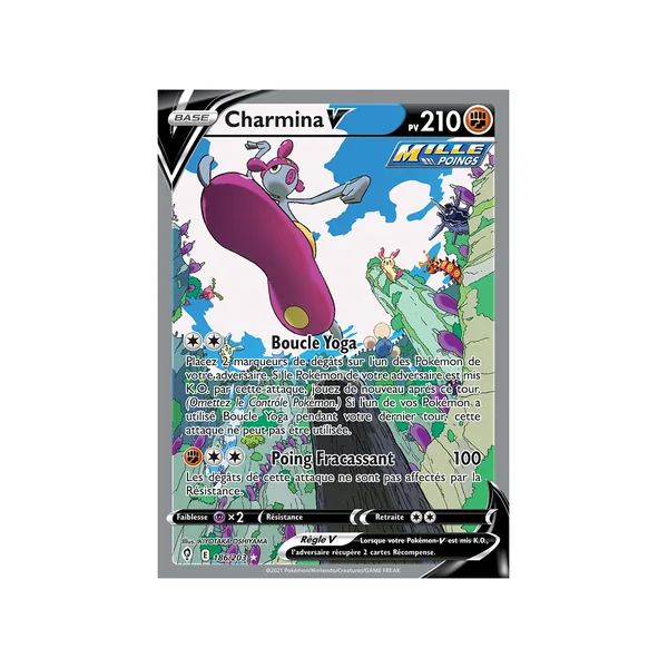 Carte Pokémon Charmina-V 186/203 Ultra Rare Évolution Céleste