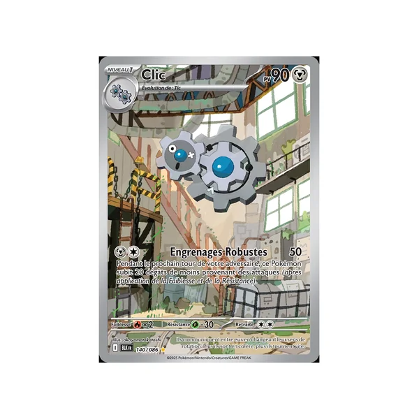 Carte Pokémon Clic 140/086 AR Foudre Noire