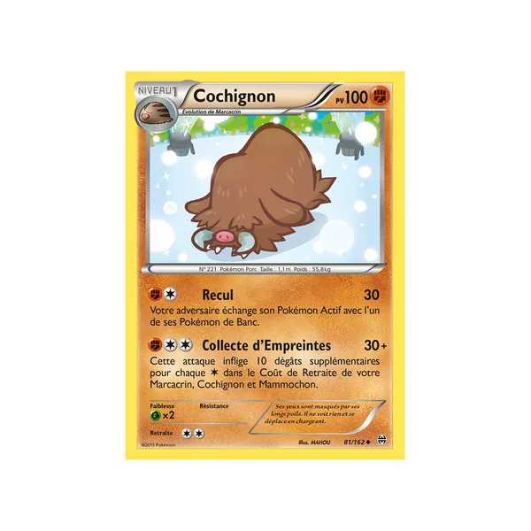 Carte Pokémon Cochignon 81/162 Peu commune Impulsion TURBO