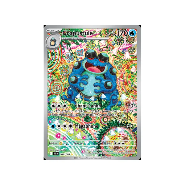 Carte Pokémon Crapustule 105/086 AR Foudre Noire