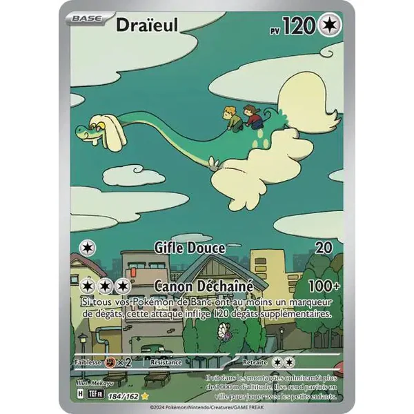 Carte pokémon Draïeul 184/162 Force Temporelle