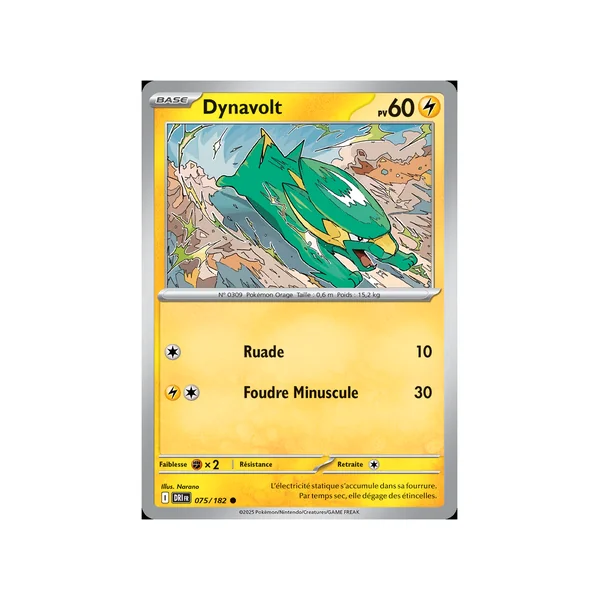 Carte Pokémon Dynavolt 075/182 Commune Rivalités Destinées