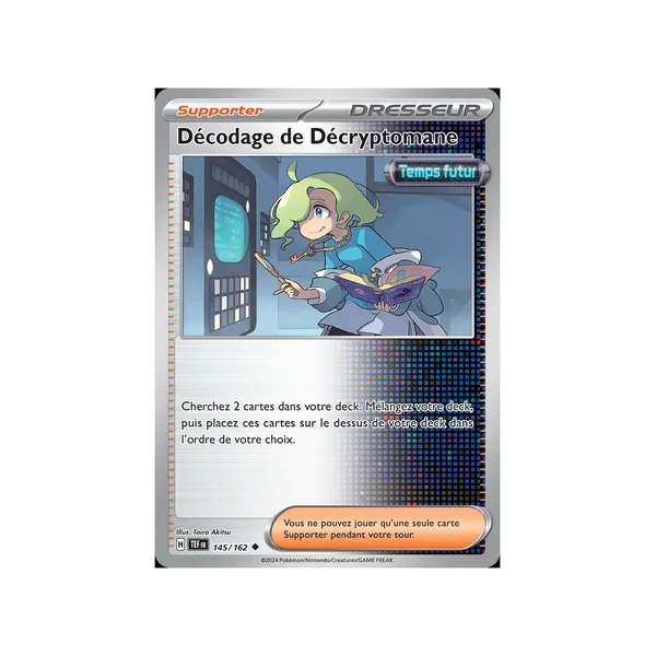 Carte Pokémon Décodage de Décryptomane 145/162 Peu commune Forces Temporelles