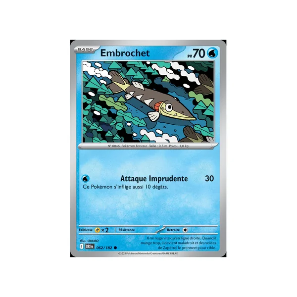 Carte Pokémon Embrochet 062/182 Commune Rivalités Destinées
