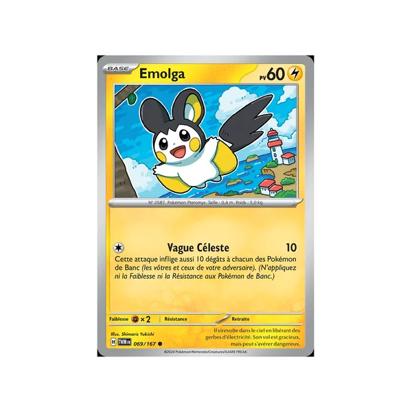 Carte Pokémon Emolga 069/203 Commune Mascarade Crépusculaire