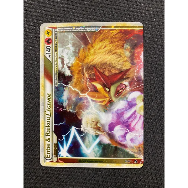 Carte Pokémon Entei & Raikou Legende 90/95 Déchainement