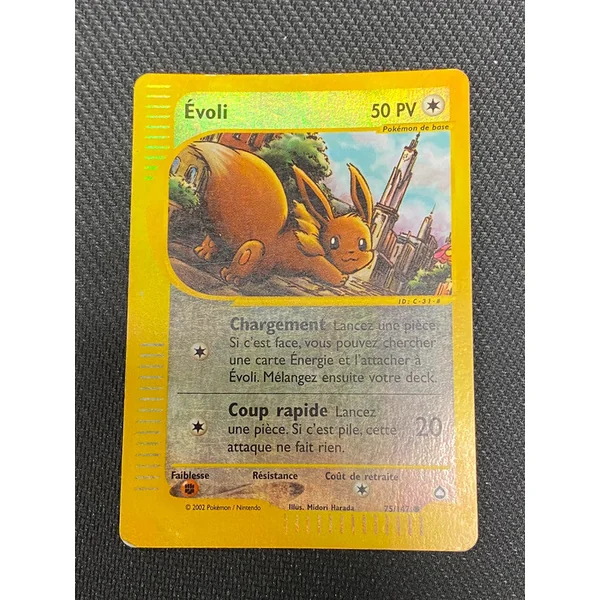 Carte Pokémon Evoli 75/147 reverse Wizard Aquapolis