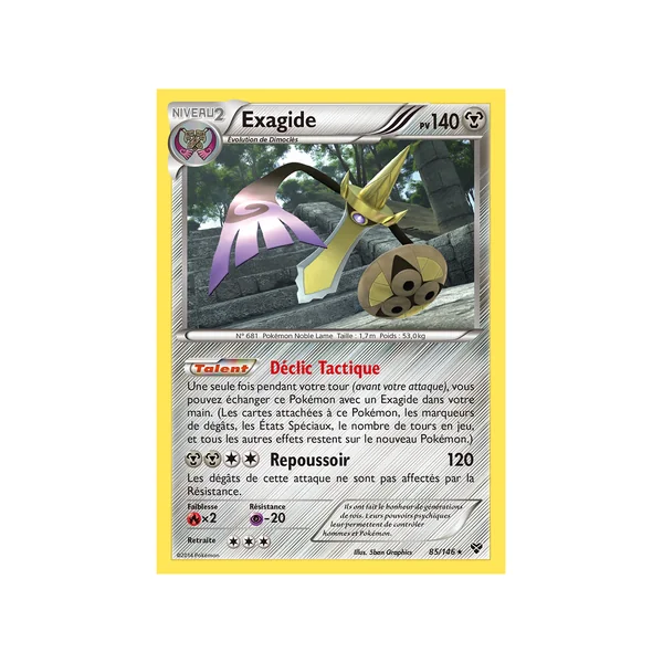 Carte Pokémon Exagide 85/146 Rare XY (JCC)