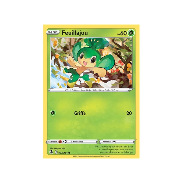 Carte Pokémon Feuillajou 007/264 Commune Poing de Fusion
