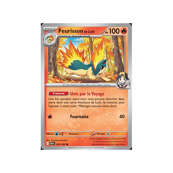 Carte Pokémon Feurisson de Luth 033/182 Commune Rivalités Destinées