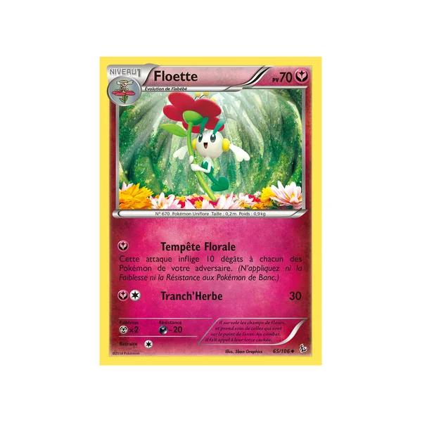 Carte Pokémon Floette 65/106 Peu commune Étincelles