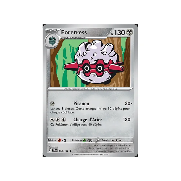 Carte Pokémon Foretress 110/162 Peu commune Forces Temporelles