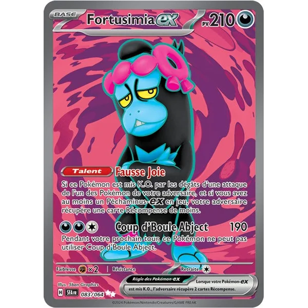 Carte pokémon Fortusimia ex 83/64 Fable Nébuleuse