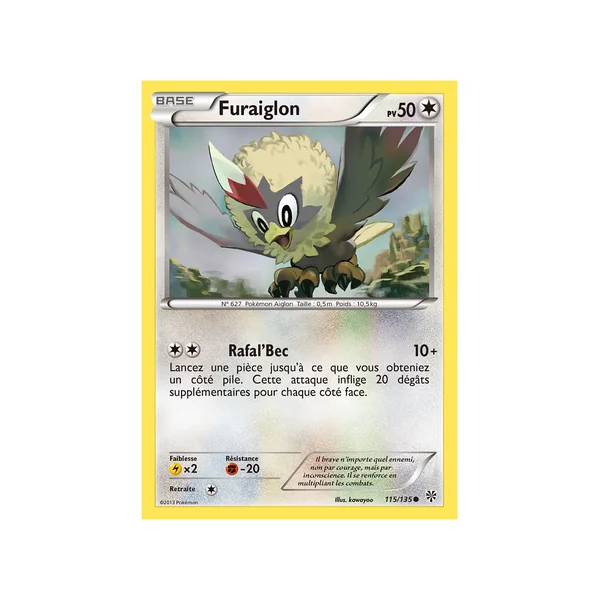 Carte Pokémon Furaiglon 115/135 Commune Tempête Plasma