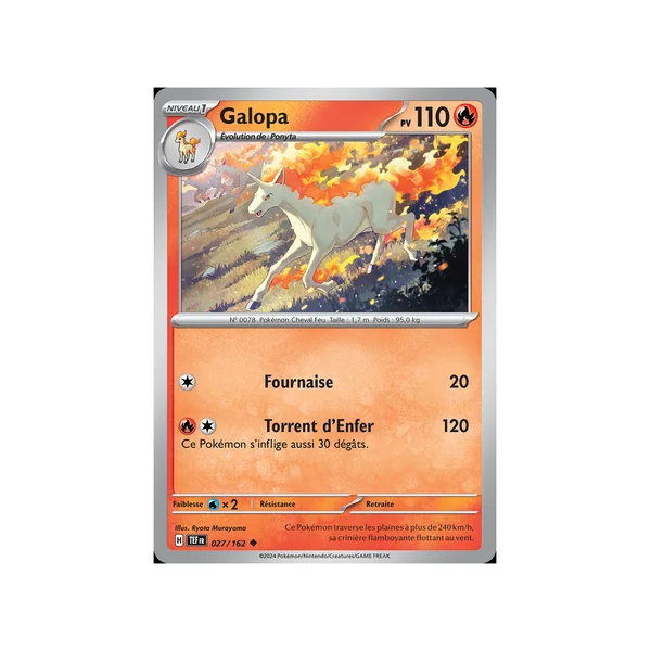 Carte Pokémon Galopa 027/162 Peu commune Forces Temporelles